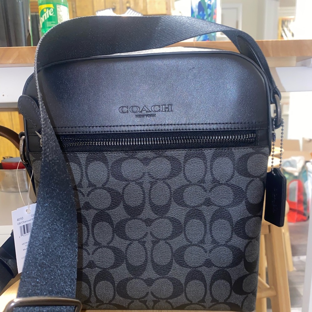 Coach Houston flight messenger bag